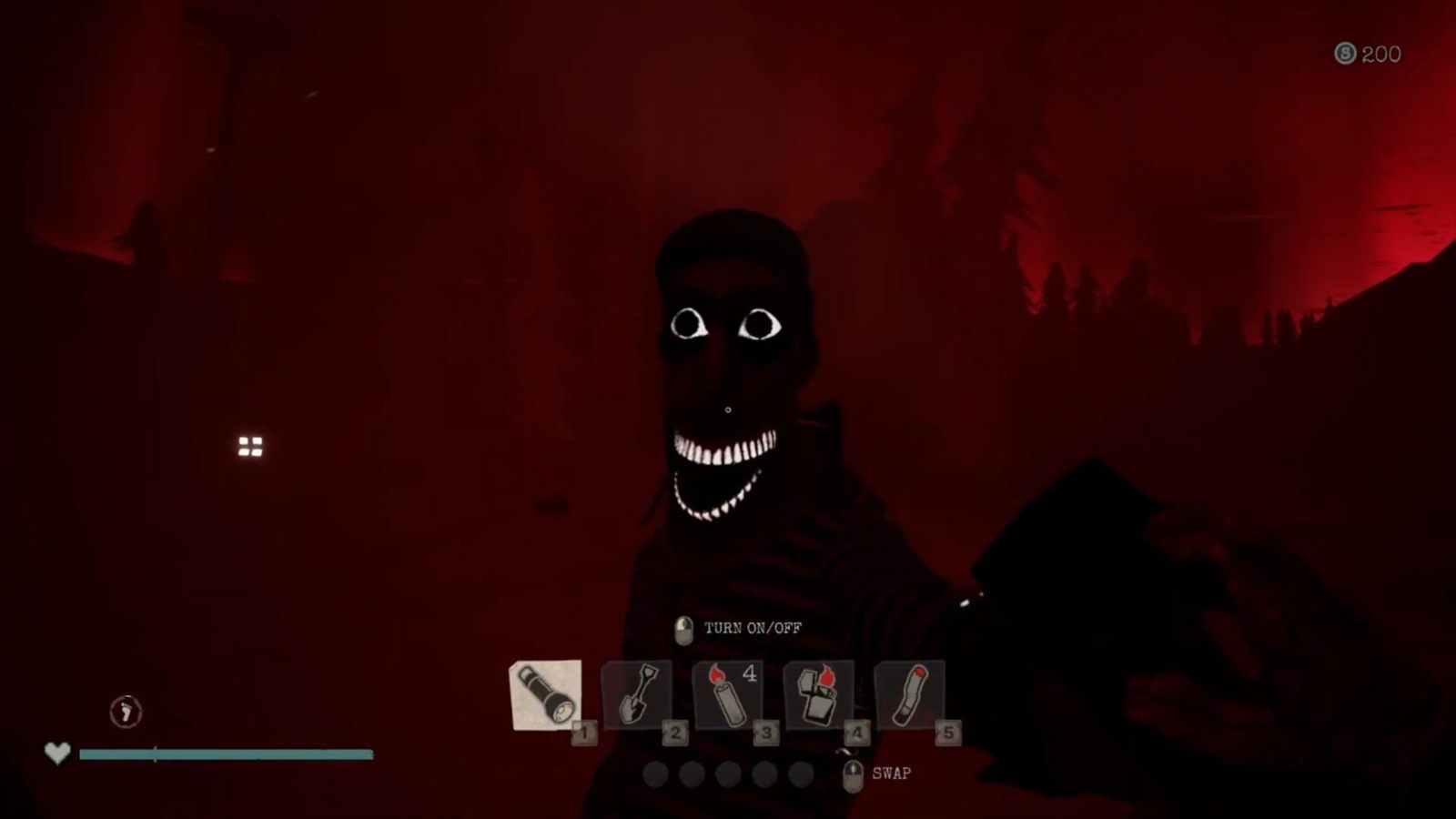 A grinning thing in the dark of the caves